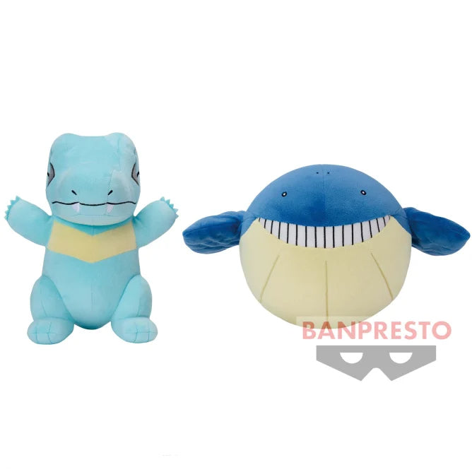 Pokemon Mofugutto Color Selection Plush (Blue) - Totodile / Wailmer