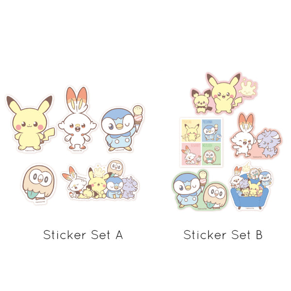 Japan Pokemon Big Sticker Set - Pokepeace A