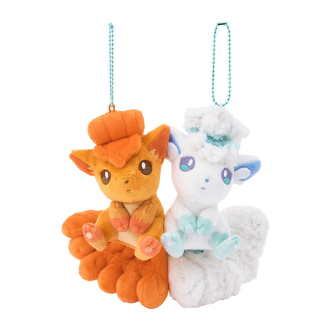 Pokemon Center Magnetic Pair Mascot Plush: Vulpix & Alolan Vulpix