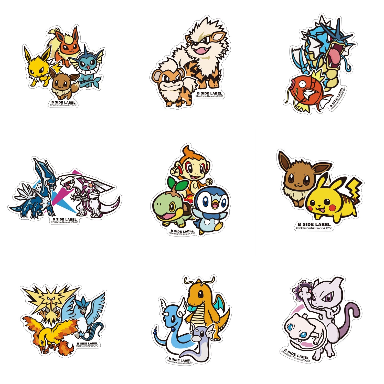 Pokemon with word Stickers Pack