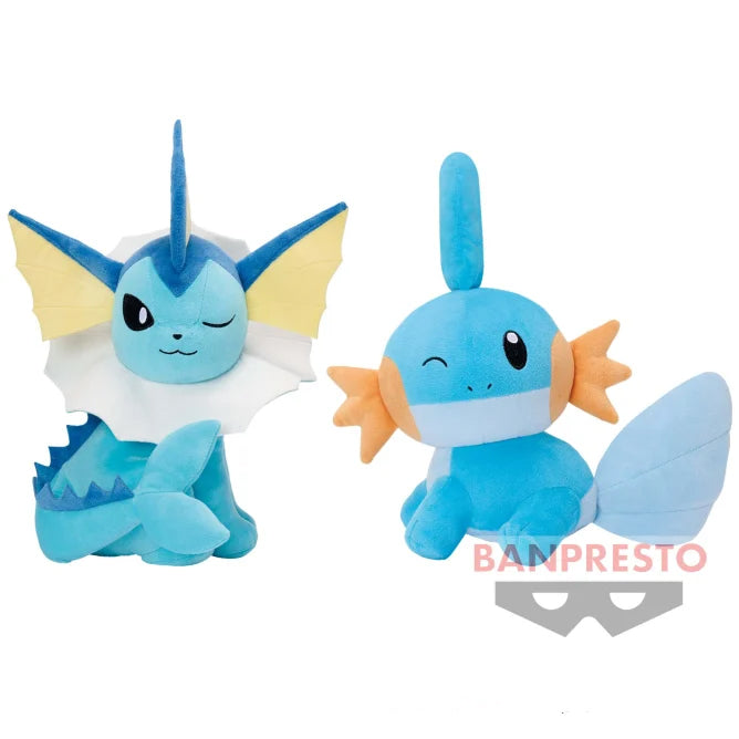 Pokemon Hopepita Plush - Vaporeon / Mudkip